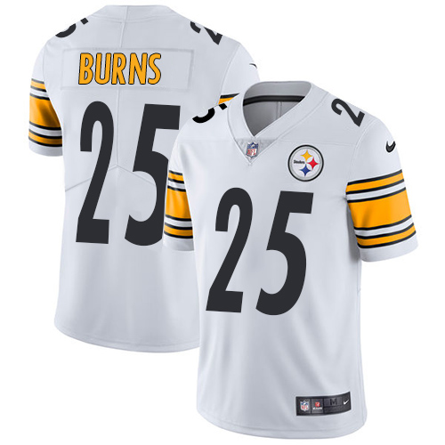 2019 Men Pittsburgh Steelers #25 Burns white Nike Vapor Untouchable Limited NFL Jersey->pittsburgh steelers->NFL Jersey